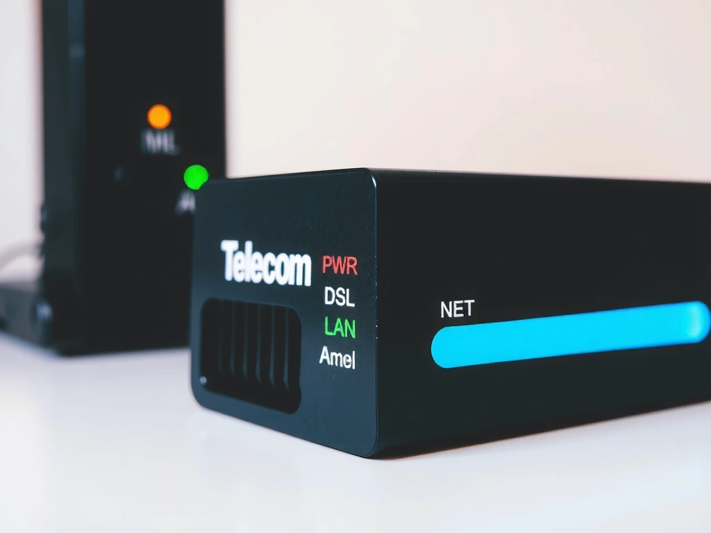 Modem Telecom Italia con luci di stato