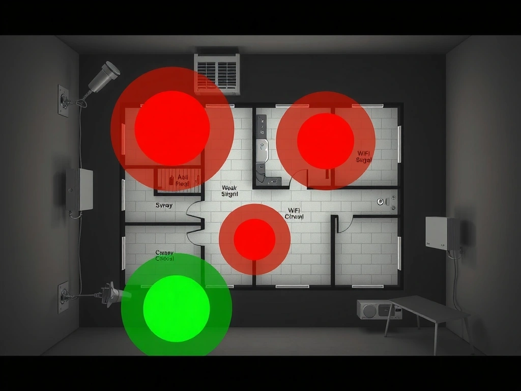 Mappa calore segnale Wi-Fi